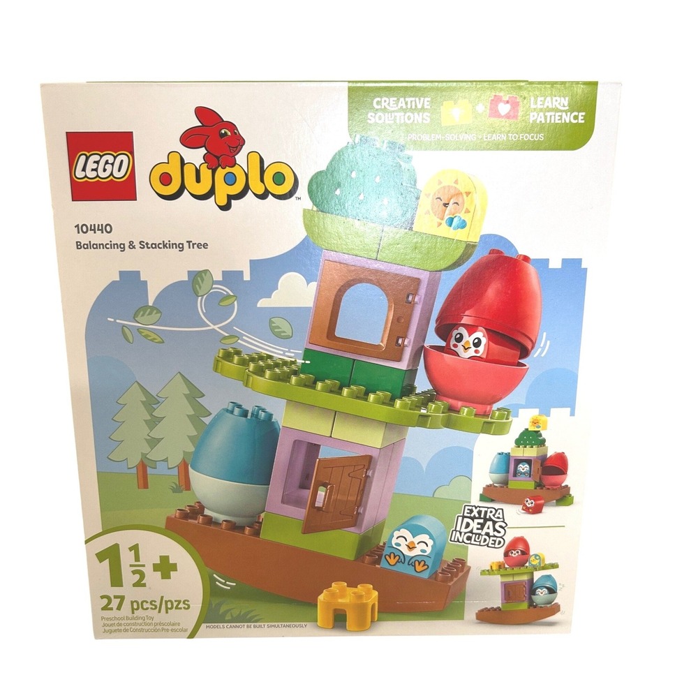LEGO Kids Multicolor Balancing & Stacking Tree 10440 Building Set 27pc 1.5+ New
